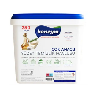 Серветки вологі для прибирання Boneym Beyaz Sabun (Біле мило), 250 шт/відро 11947435    фото