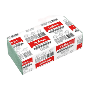 Полотенце бумажное Optimum зеленое V-стекл., 160 шт/уп. (25 уп./ящик) 11947387    фото