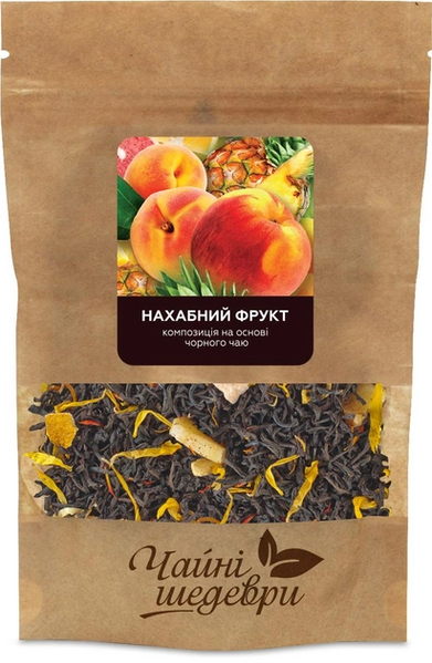 Черный чай Наглый фрукт 500г "Чайні шедеври" 10057214 фото