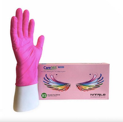 Перчатки нитриловые розовые XS 11464307 фото