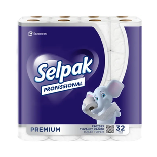 Туалетная бумага Selpak Premium, 32 рулона, 3 слоя 11947398    фото