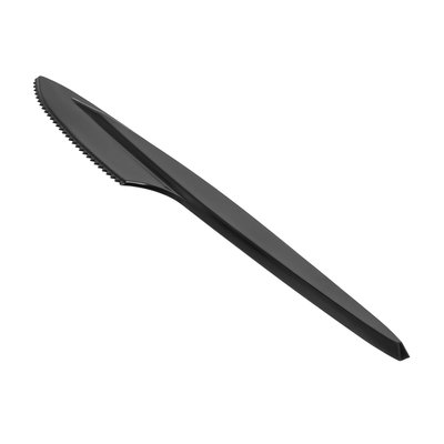 Нож столовый одноразовый пластиковый Черный ПРЕМИУМ 100шт 11486057 фото