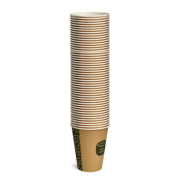 Стакан бумажный 180 мл Green cafe &Oslash;70 мм однослойный, 50 шт/уп. (60 уп./ящик) 11947219    фото